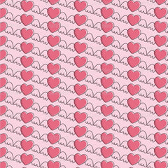 Cute Valentine Seamless Digital Paper - CraftNest - Digital Crafting and Art