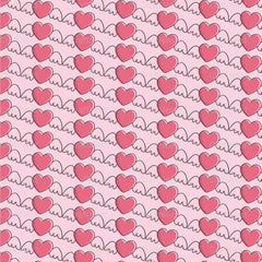 Cute Valentine Seamless Digital Paper - CraftNest - Digital Crafting and Art