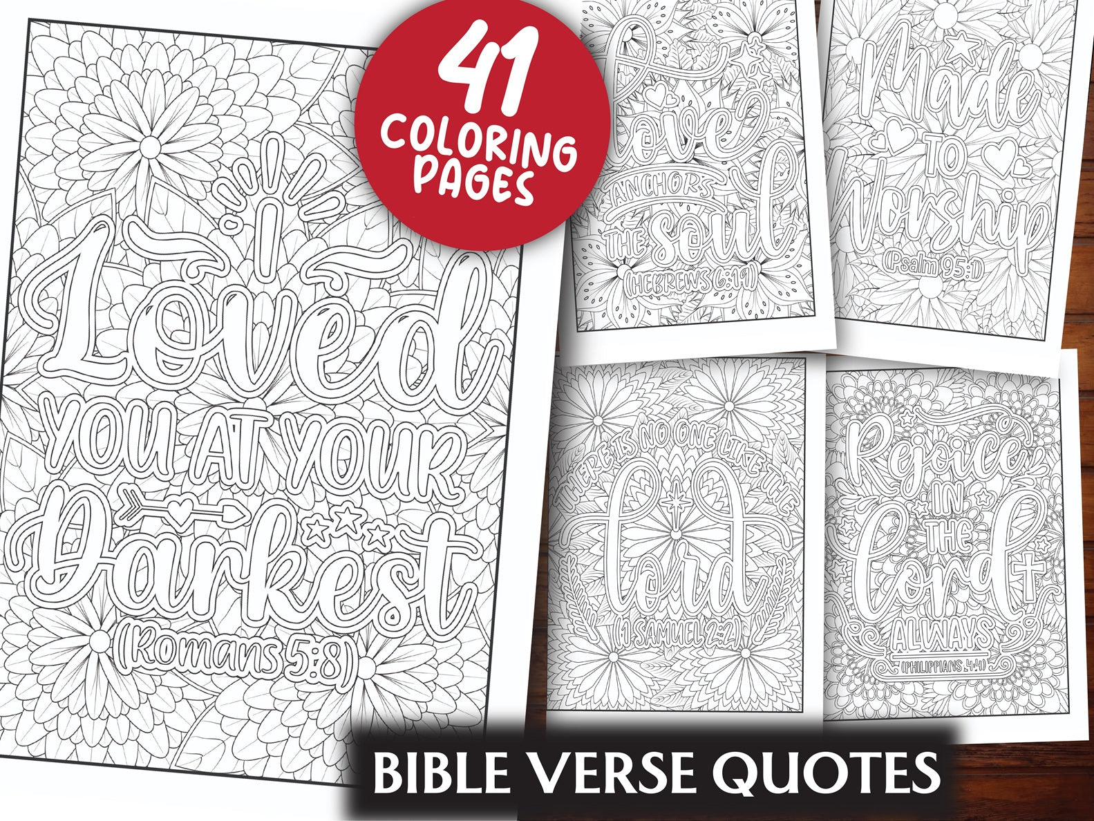 Bible Verse Quotes Coloring Book - CraftNest - Digital Crafting and Art