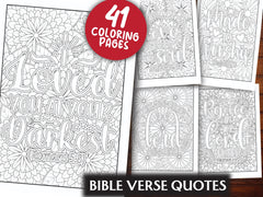 Bible Verse Quotes Coloring Book - CraftNest - Digital Crafting and Art