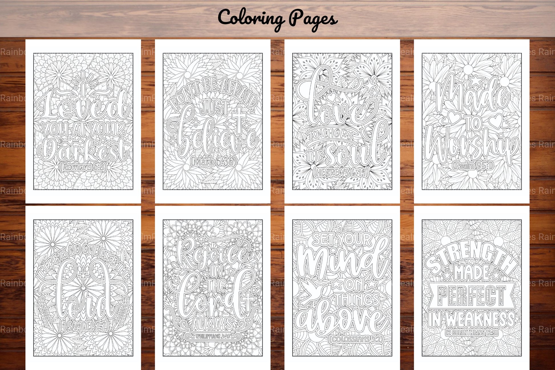 Bible Verse Quotes Coloring Book - CraftNest - Digital Crafting and Art