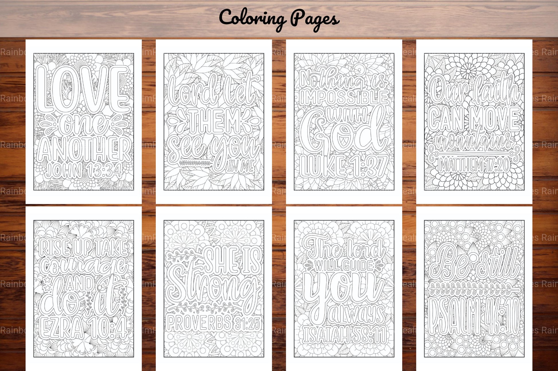 Bible Verse Quotes Coloring Book - CraftNest - Digital Crafting and Art