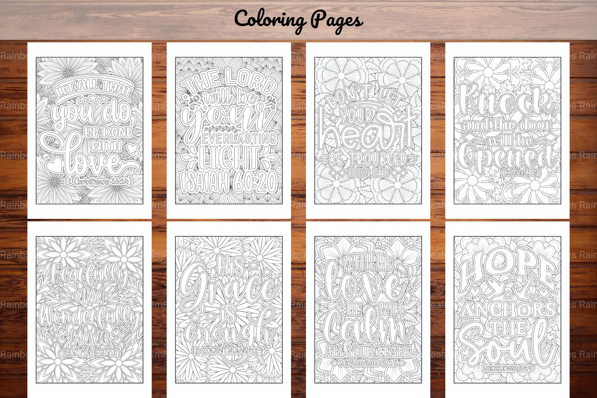 Bible Verse Quotes Coloring Book - CraftNest - Digital Crafting and Art