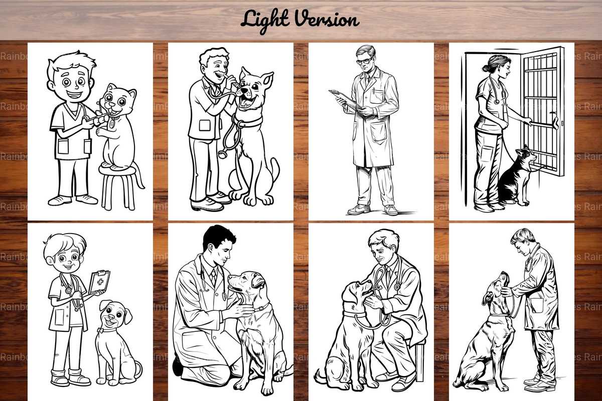 Veterinarian Coloring Books - CraftNest - Digital Crafting and Art