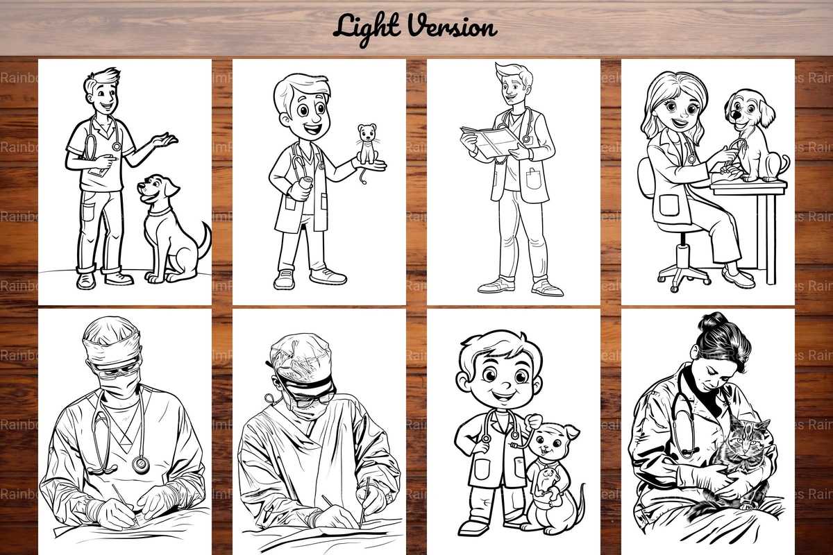 Veterinarian Coloring Books - CraftNest - Digital Crafting and Art