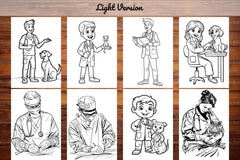 Veterinarian Coloring Books - CraftNest - Digital Crafting and Art