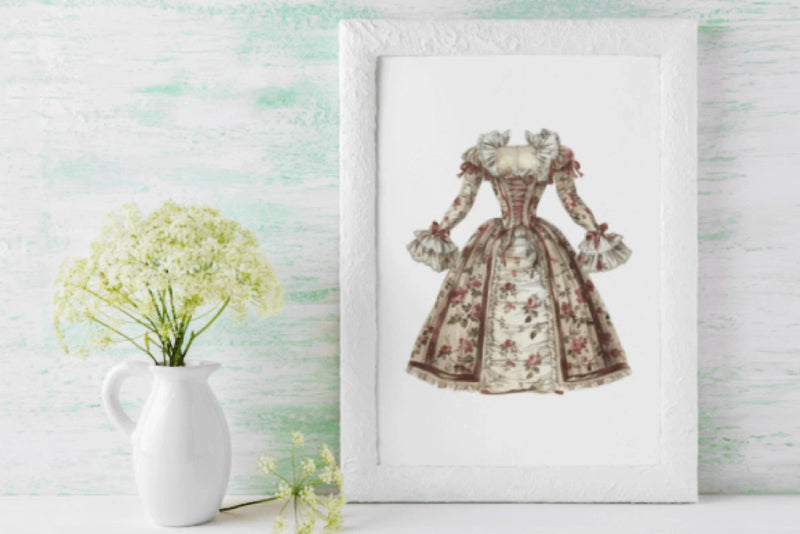 Vintage Victorian Dress Clipart Bundle - CraftNest - Digital Crafting and Art