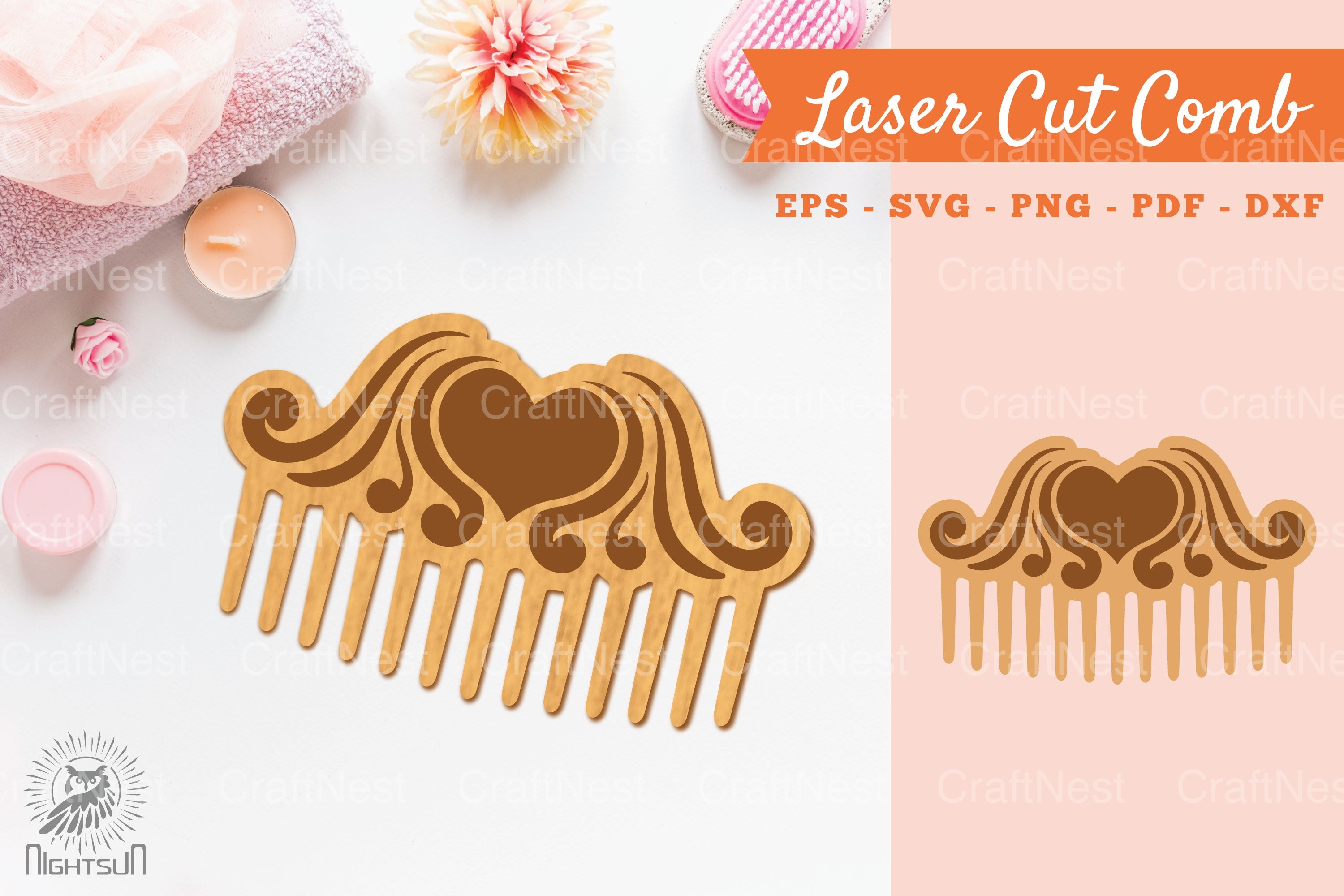 Victorian Heart Laser Cut Comb Clipart Bundle - CraftNest - Digital Crafting and Art
