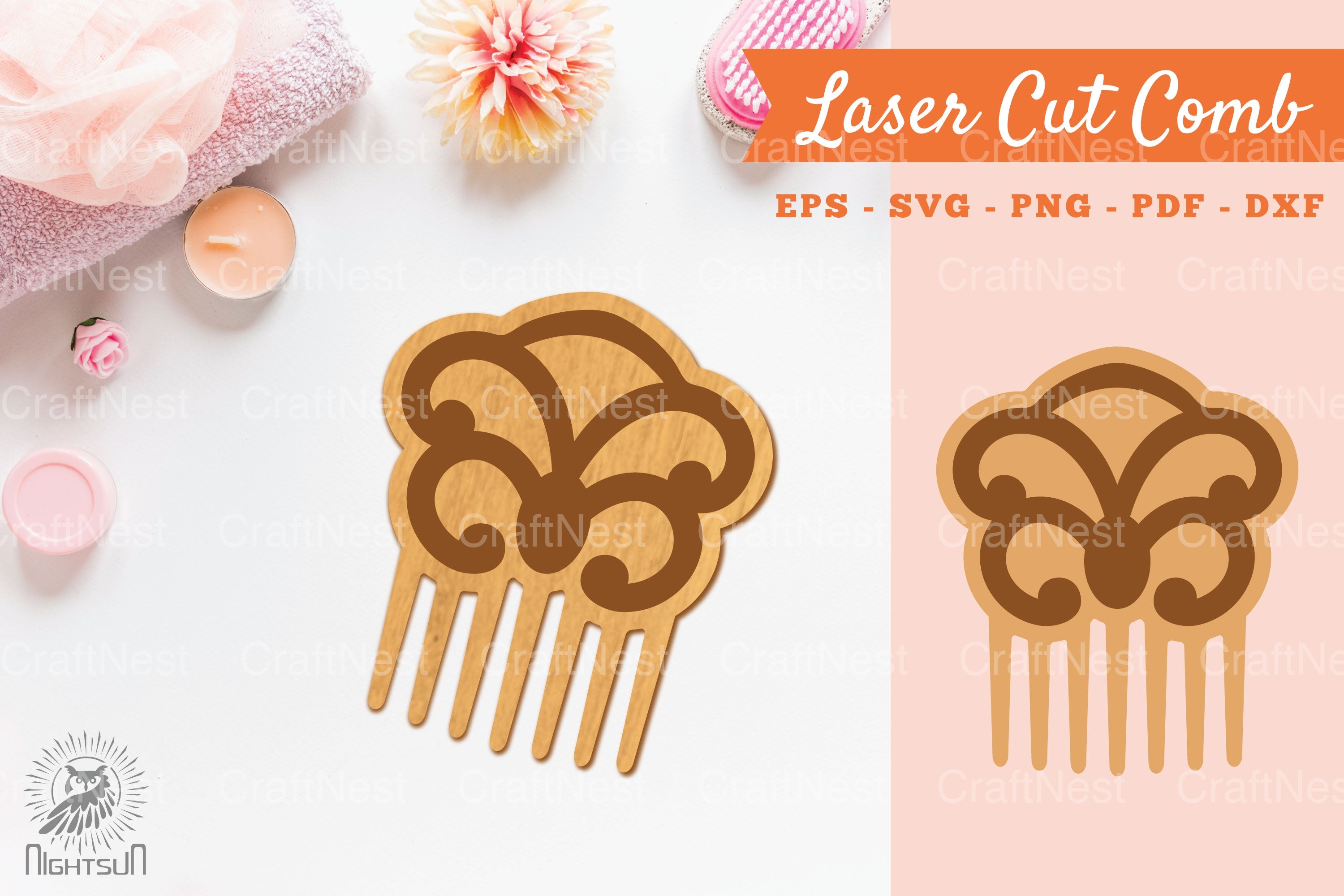 Victorian Laser Cut Comb SVG Bundle - CraftNest - Digital Crafting and Art