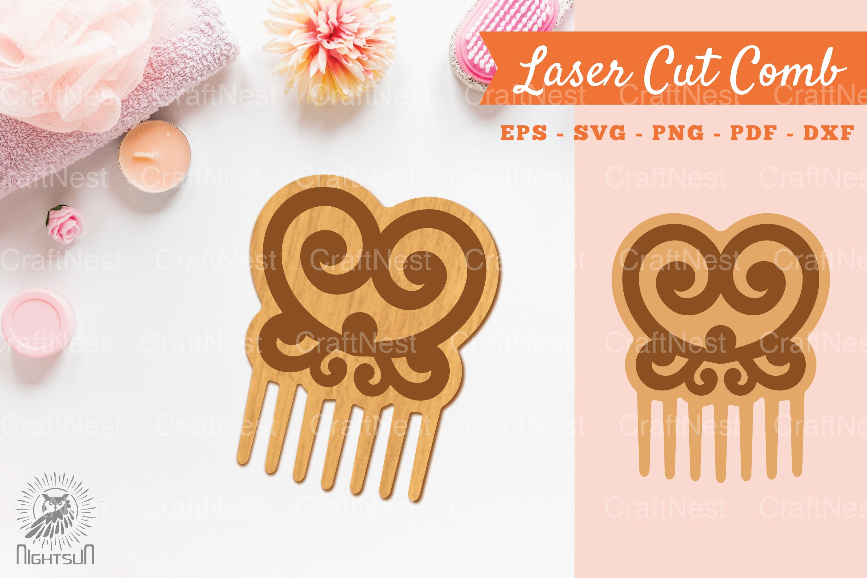 Victorian Laser Cut Comb SVG Bundle - CraftNest - Digital Crafting and Art