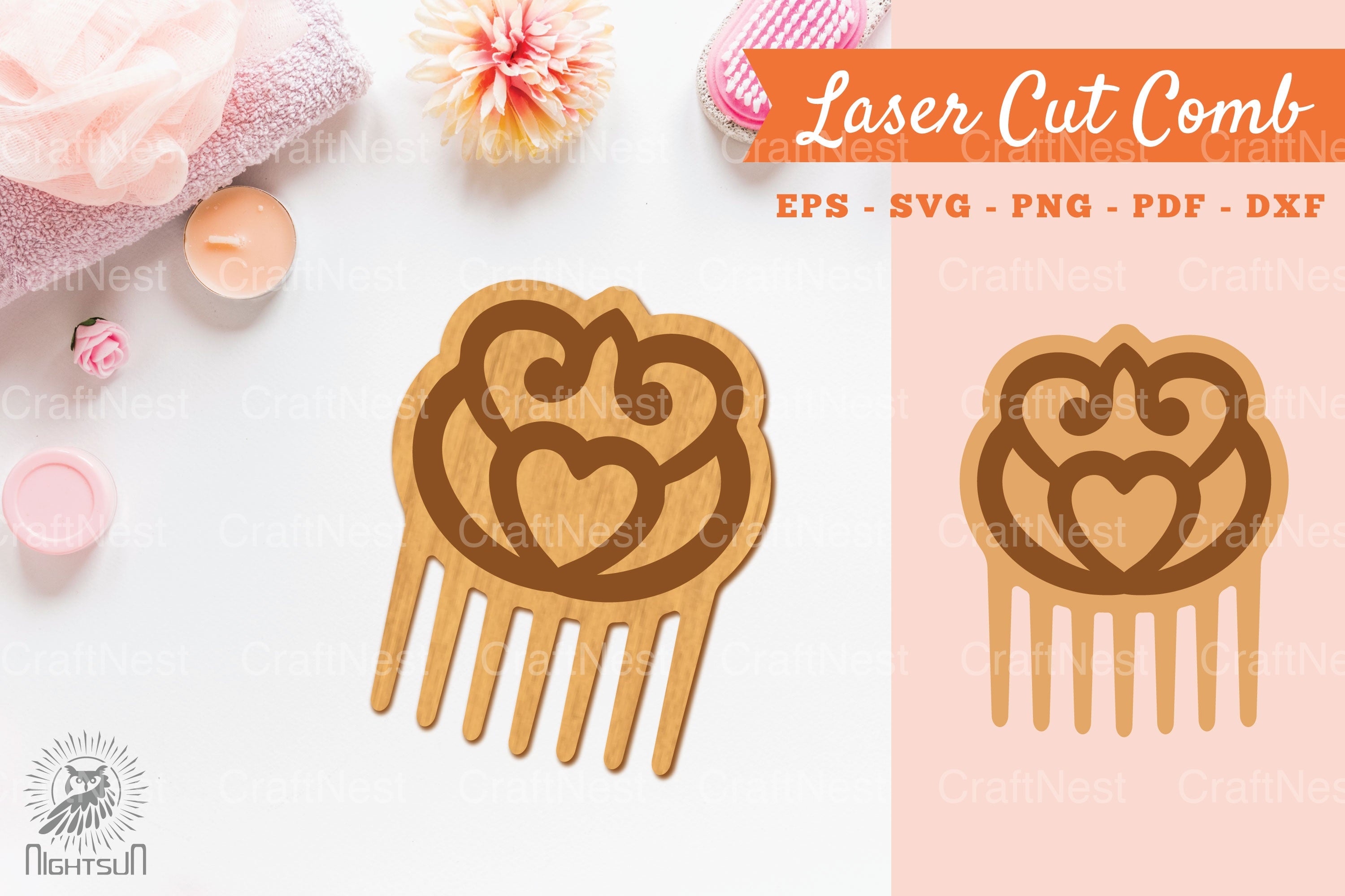 Victorian Laser Cut Comb SVG Bundle - CraftNest - Digital Crafting and Art