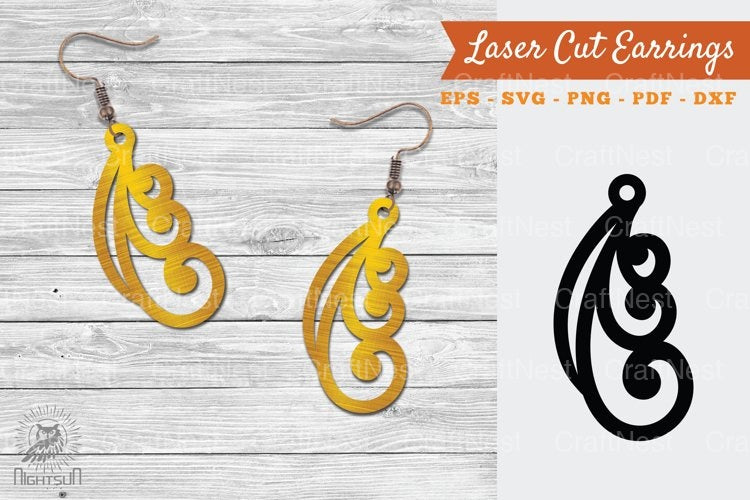 Victorian Laser Cut Earrings SVG Bundle - CraftNest - Digital Crafting and Art