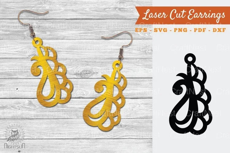 Victorian Laser Cut Earrings SVG Bundle - CraftNest - Digital Crafting and Art