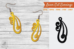 Victorian Laser Cut Earrings SVG Bundle - CraftNest - Digital Crafting and Art