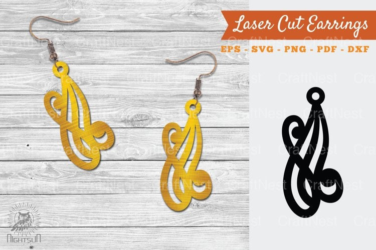 Victorian Laser Cut Earrings SVG Bundle - CraftNest - Digital Crafting and Art