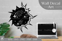 Star on Cracks Sticker Design Bundle - CraftNest - Digital Crafting and Art