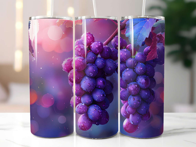 Vineyard Grapes 4 Tumbler Wrap - CraftNest - Digital Crafting and Art