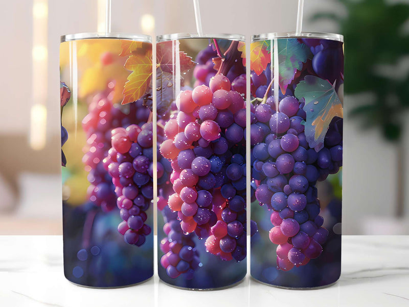 Vineyard Grapes 7 Tumbler Wrap - CraftNest - Digital Crafting and Art