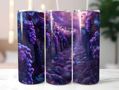 Vineyard Grapes 3 Tumbler Wrap - CraftNest - Digital Crafting and Art