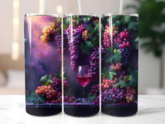 Vineyard Grapes 1 Tumbler Wrap - CraftNest - Digital Crafting and Art