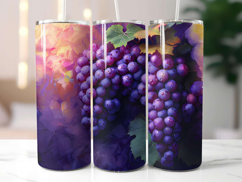 Vineyard Grapes 6 Tumbler Wrap - CraftNest - Digital Crafting and Art