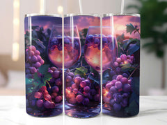 Vineyard Grapes 1 Tumbler Wrap - CraftNest - Digital Crafting and Art