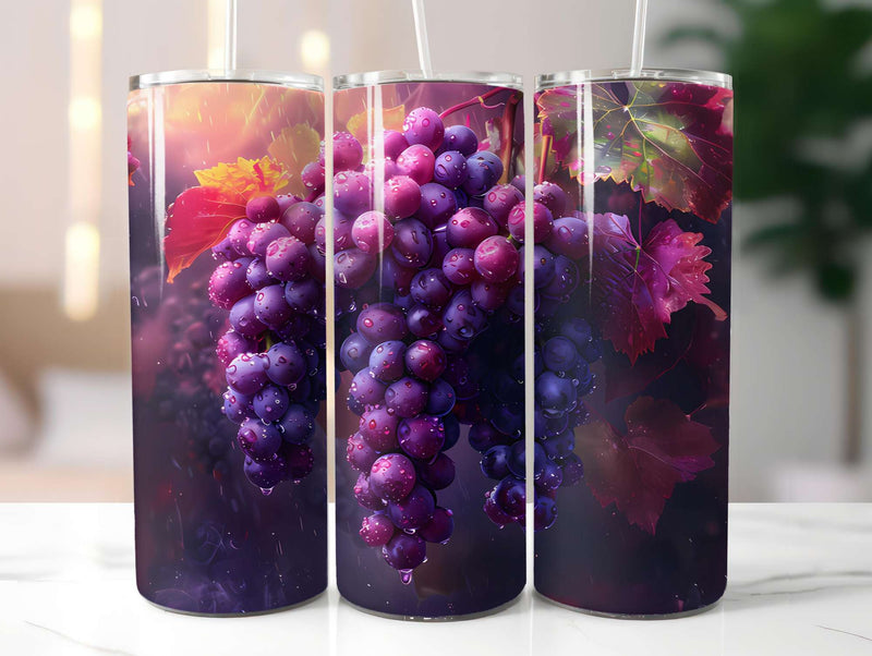 Vineyard Grapes 6 Tumbler Wrap - CraftNest - Digital Crafting and Art