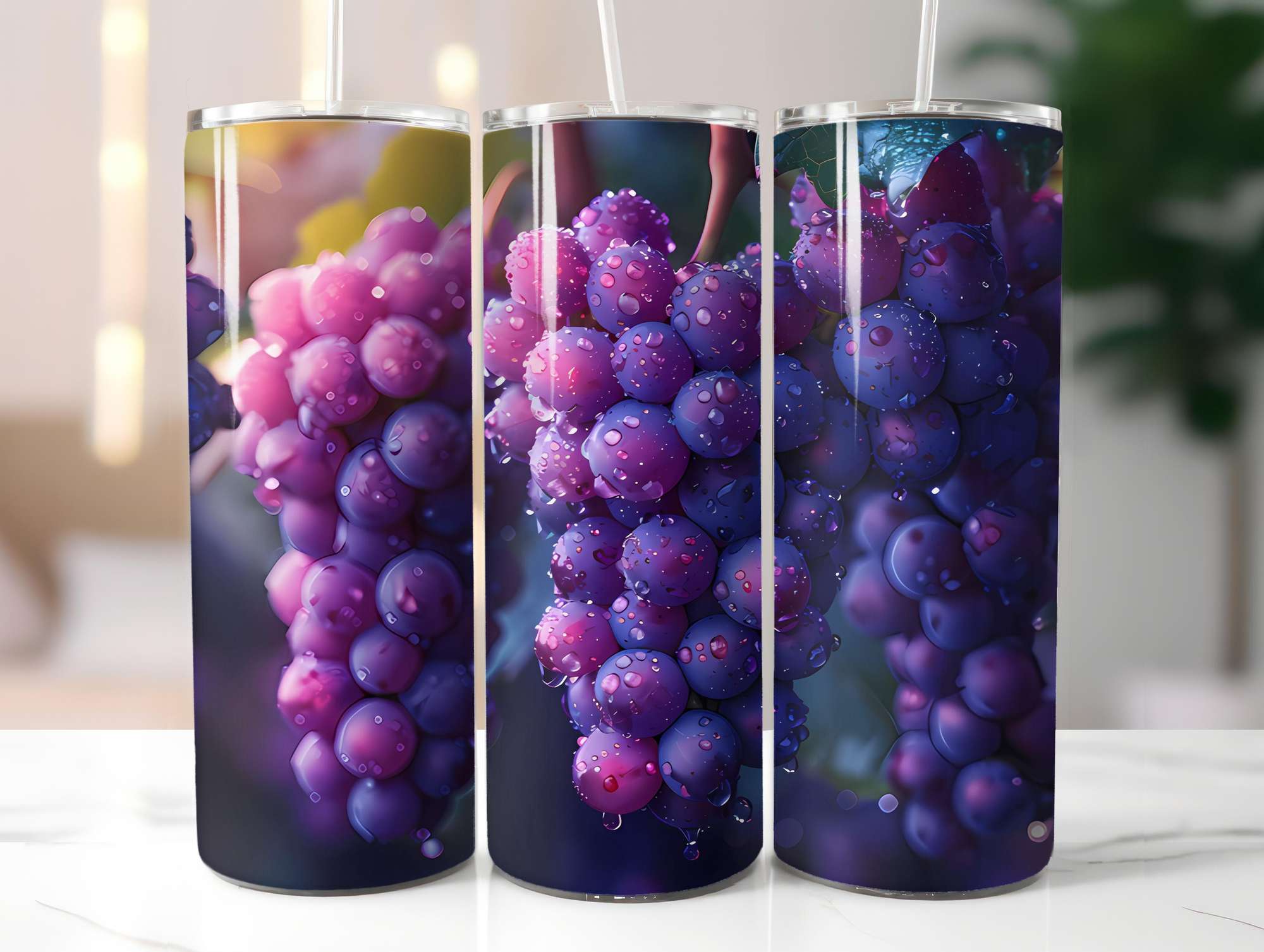 Vineyard Grapes 5 Tumbler Wrap - CraftNest - Digital Crafting and Art