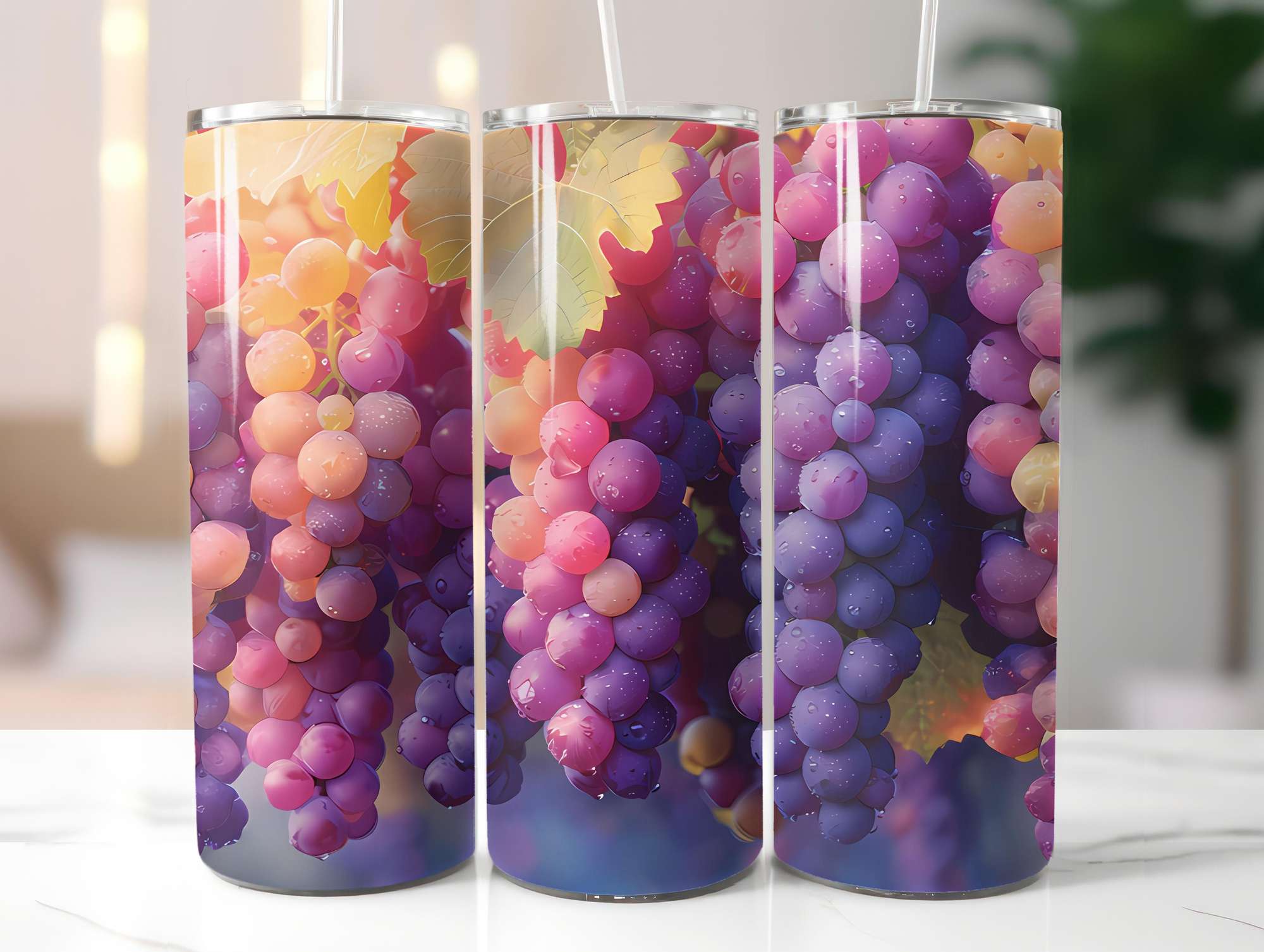 Vineyard Grapes 6 Tumbler Wrap - CraftNest - Digital Crafting and Art