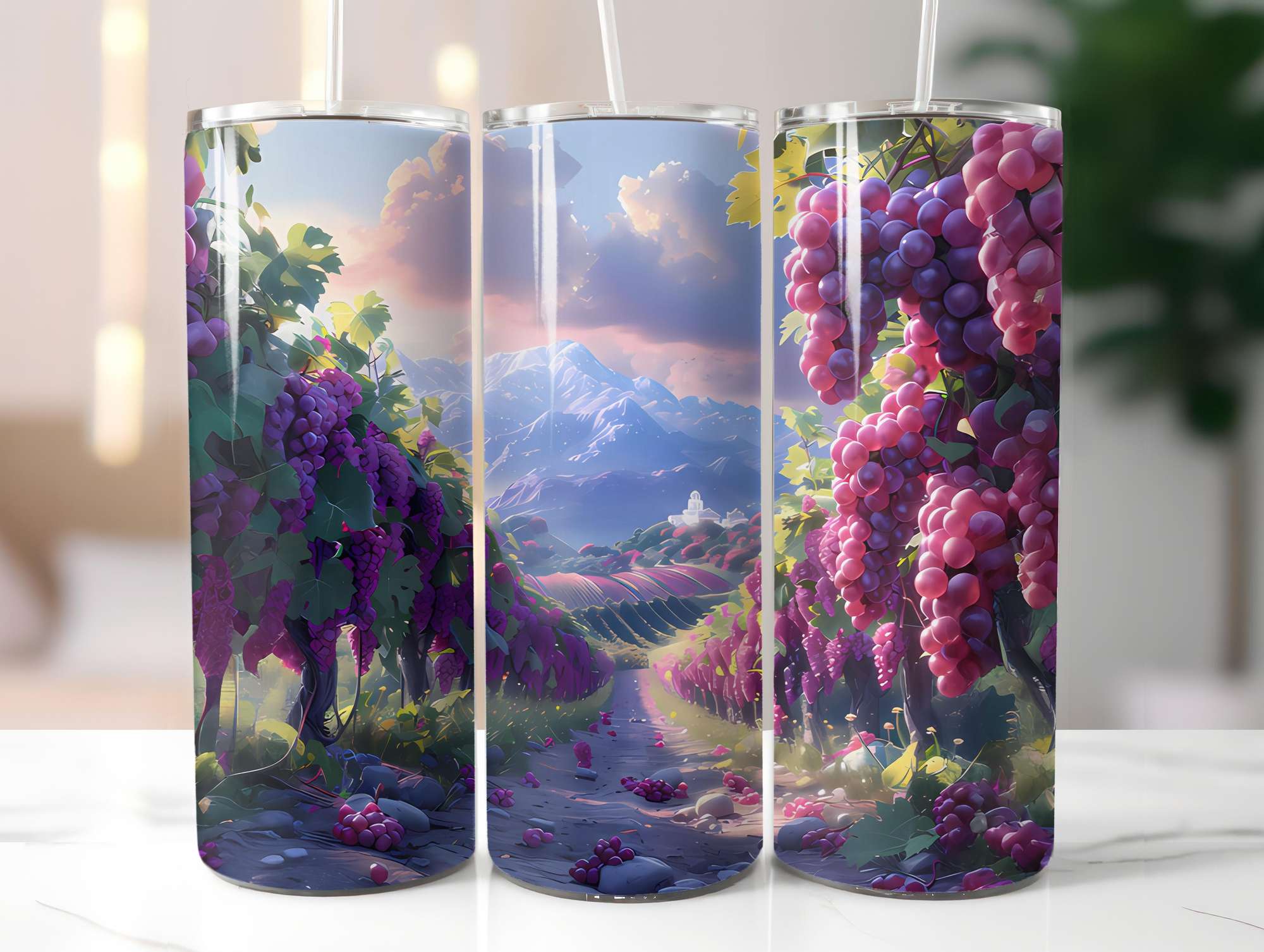 Vineyard Grapes 1 Tumbler Wrap - CraftNest - Digital Crafting and Art