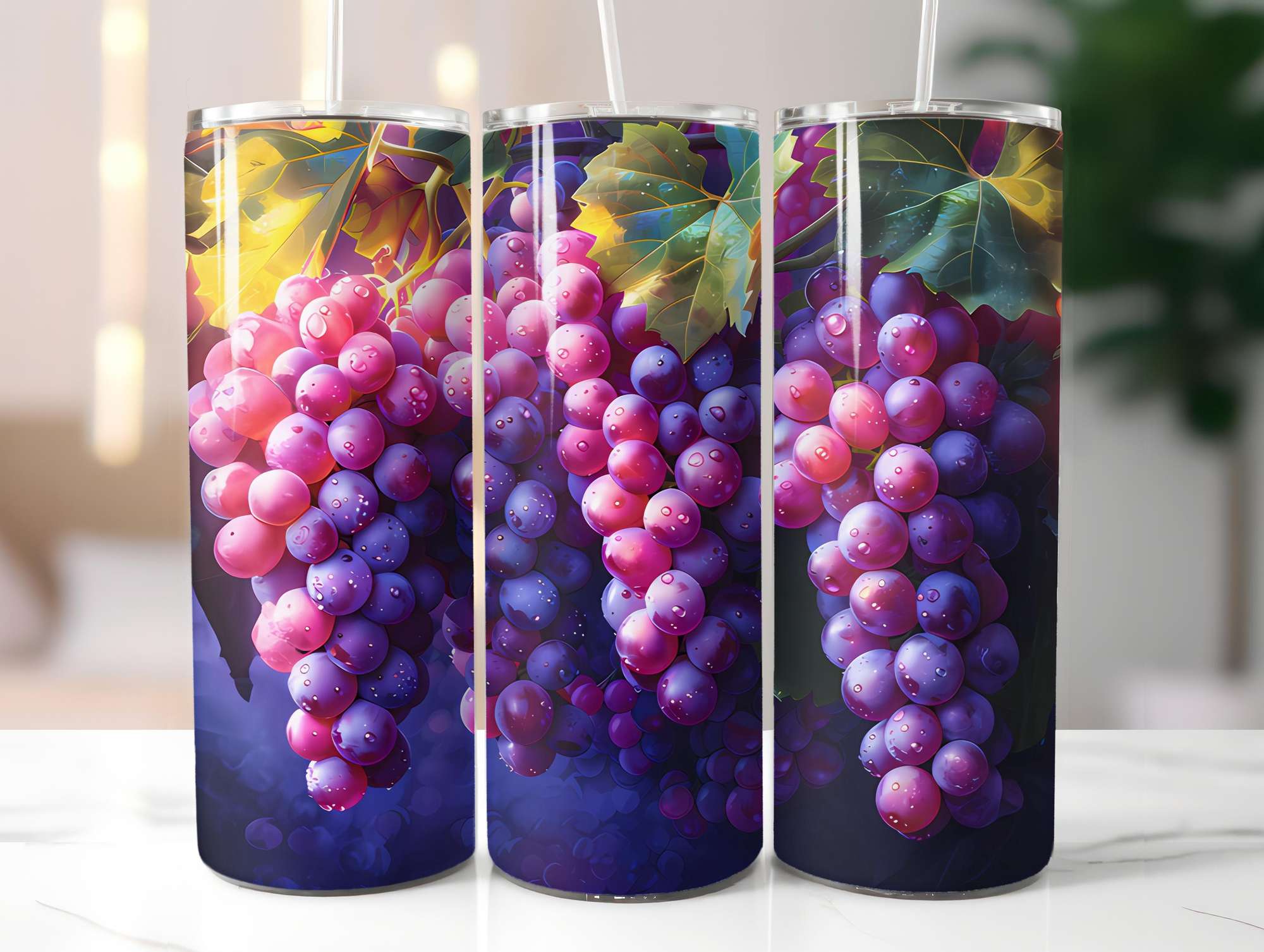 Vineyard Grapes 3 Tumbler Wrap - CraftNest - Digital Crafting and Art