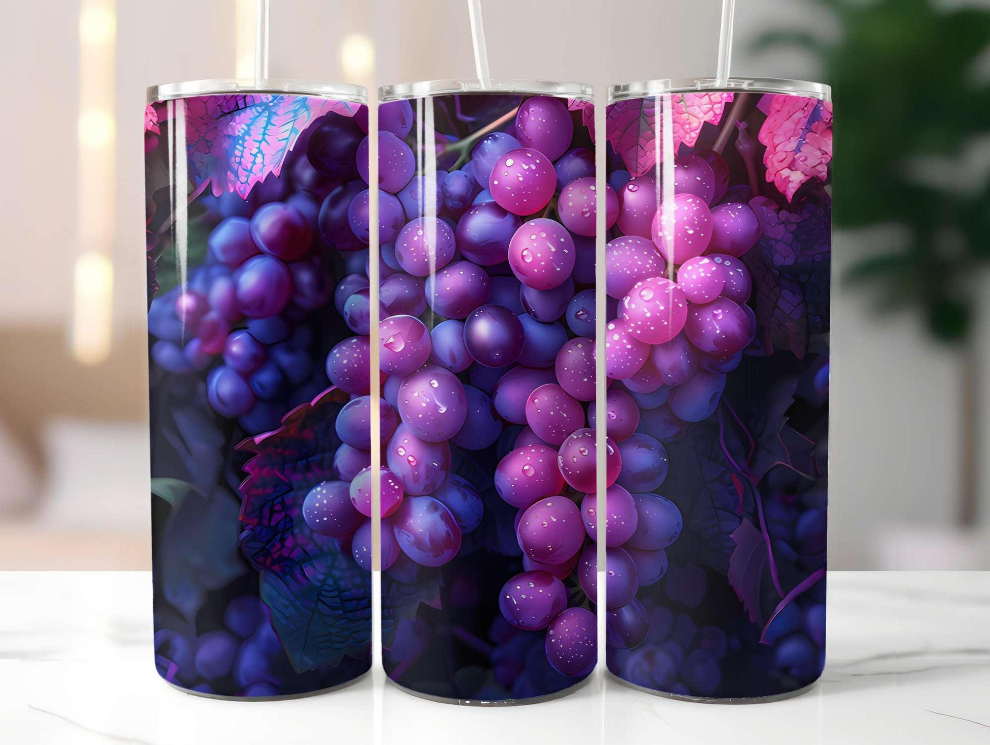 Vineyard Grapes 7 Tumbler Wrap - CraftNest - Digital Crafting and Art