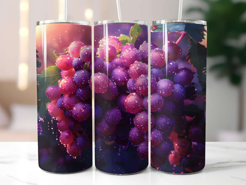 Vineyard Grapes 1 Tumbler Wrap - CraftNest - Digital Crafting and Art