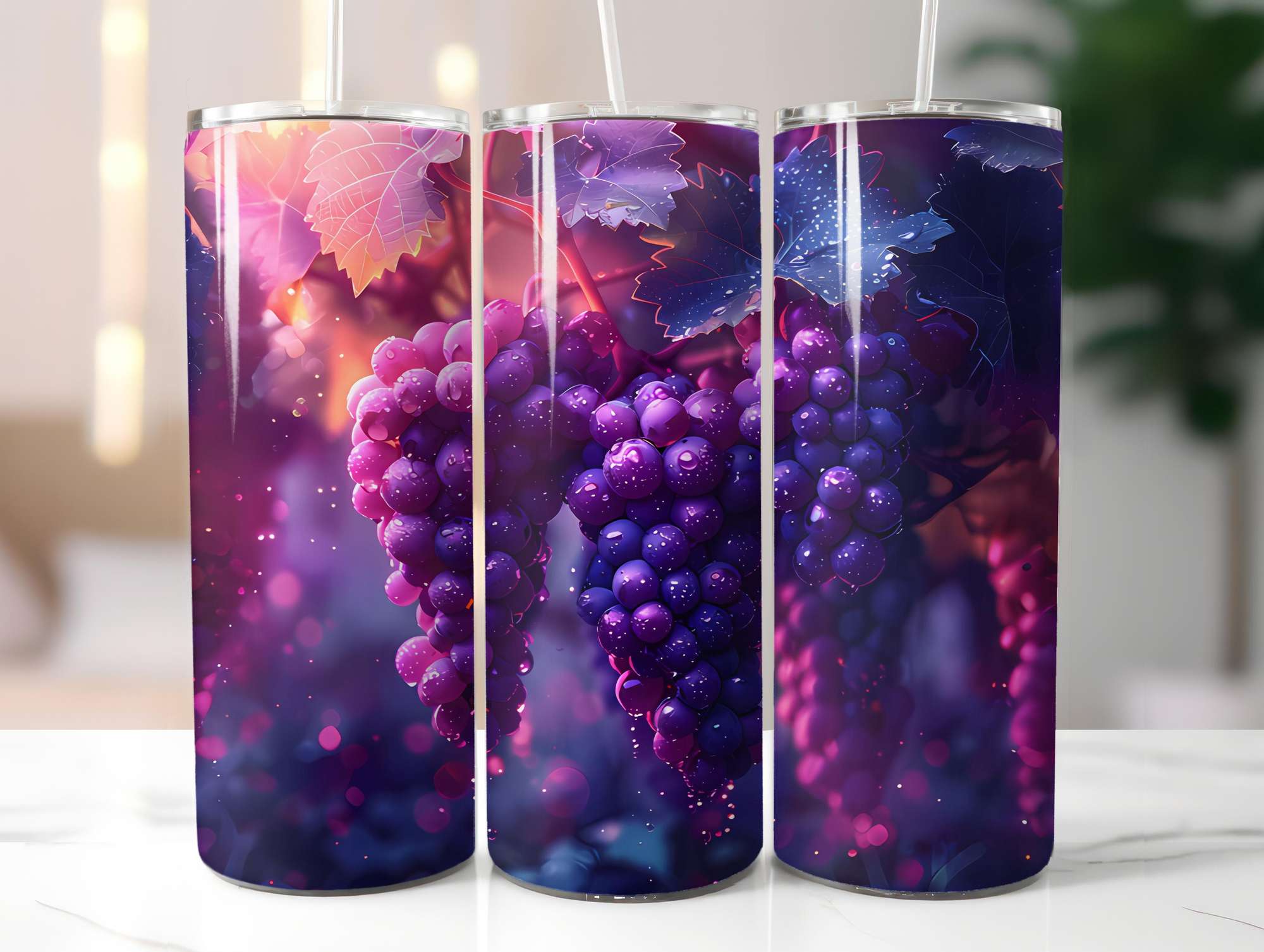 Vineyard Grapes 7 Tumbler Wrap - CraftNest - Digital Crafting and Art