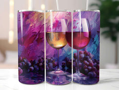 Vineyard Grapes 3 Tumbler Wrap - CraftNest - Digital Crafting and Art