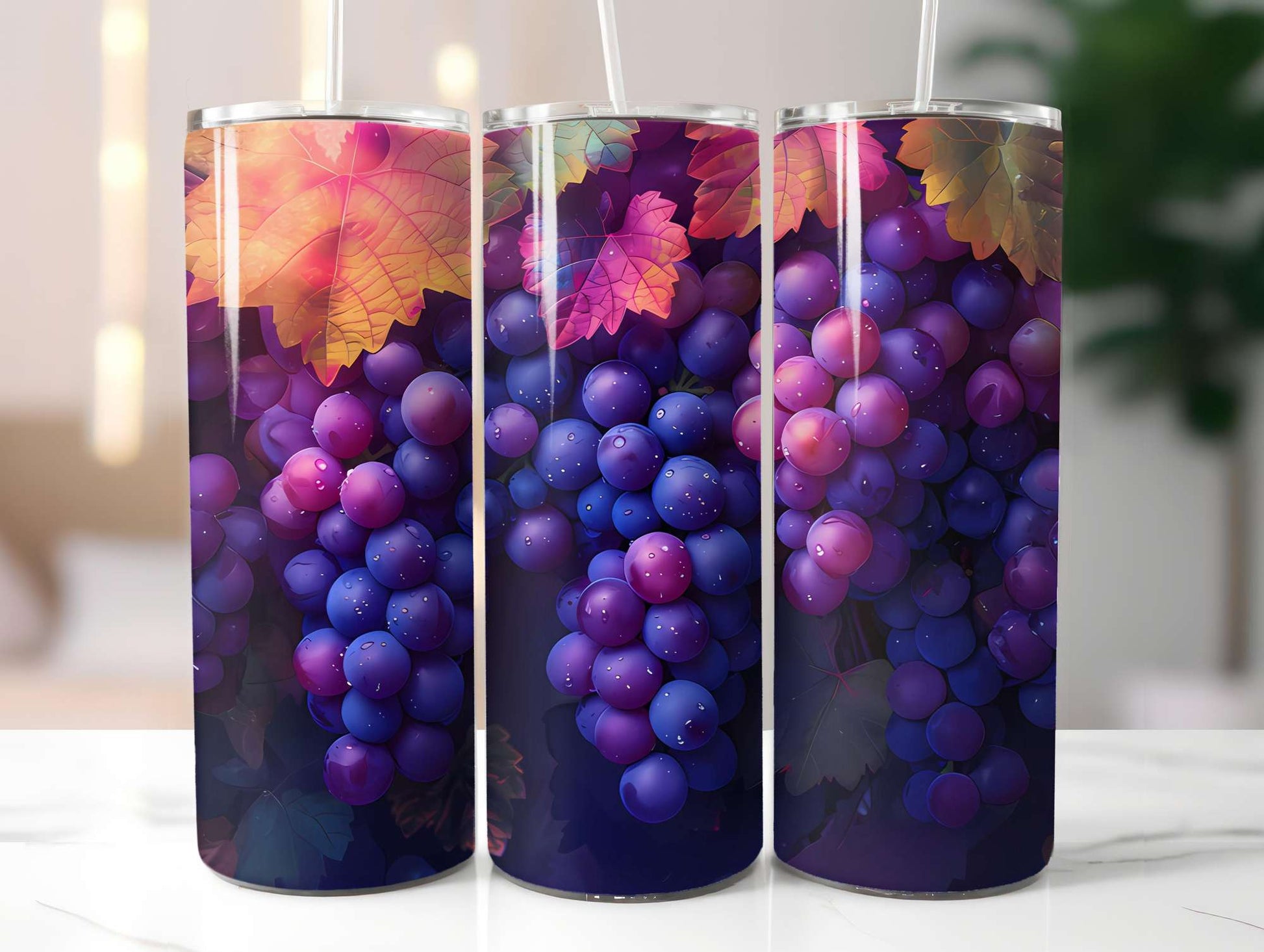 Vineyard Grapes 1 Tumbler Wrap - CraftNest - Digital Crafting and Art