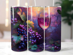 Vineyard Grapes 7 Tumbler Wrap - CraftNest - Digital Crafting and Art