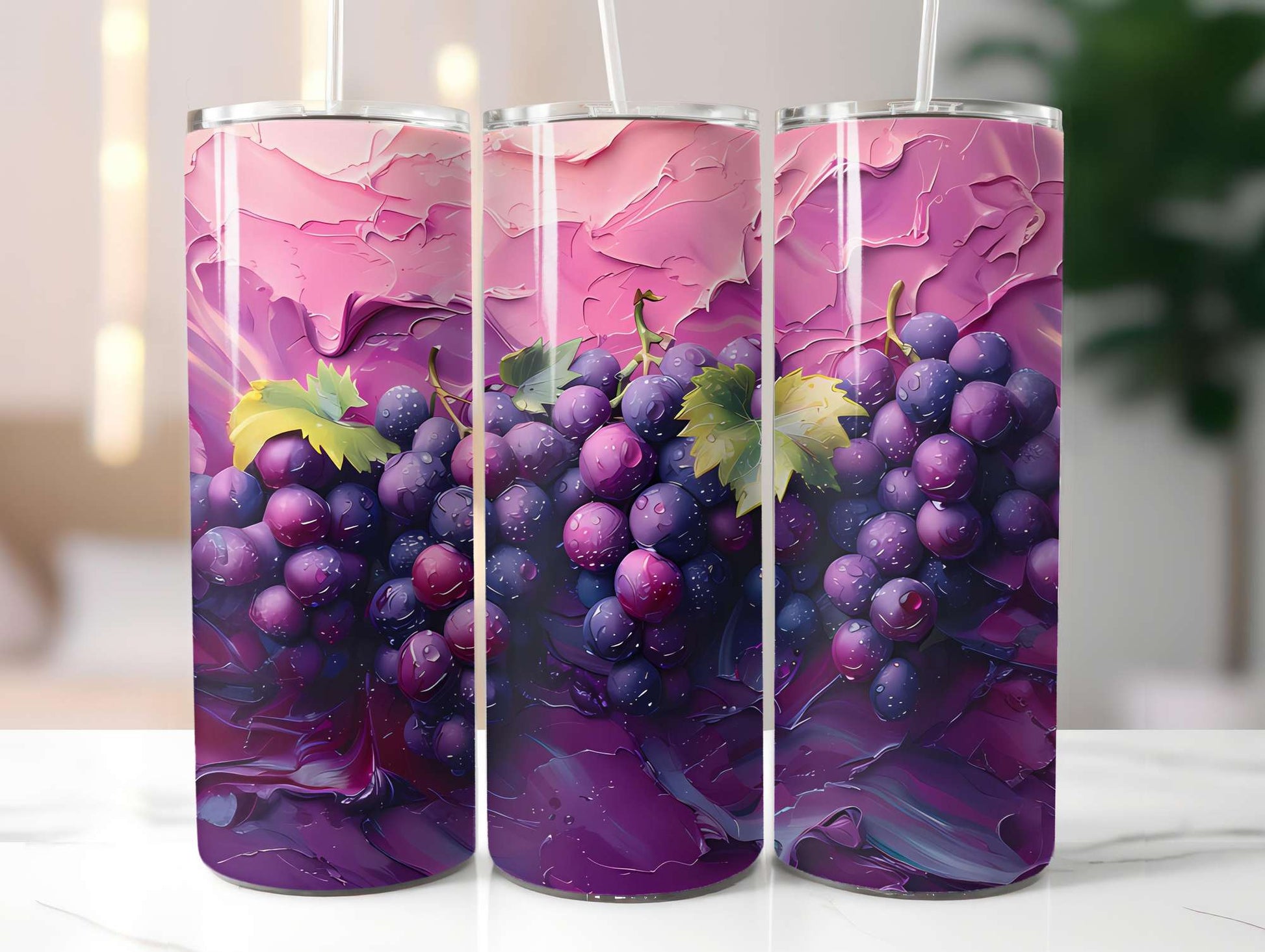 Vineyard Grapes 4 Tumbler Wrap - CraftNest - Digital Crafting and Art