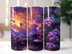 Vineyard Grapes 7 Tumbler Wrap - CraftNest - Digital Crafting and Art