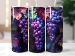 Vineyard Grapes 4 Tumbler Wrap - CraftNest - Digital Crafting and Art