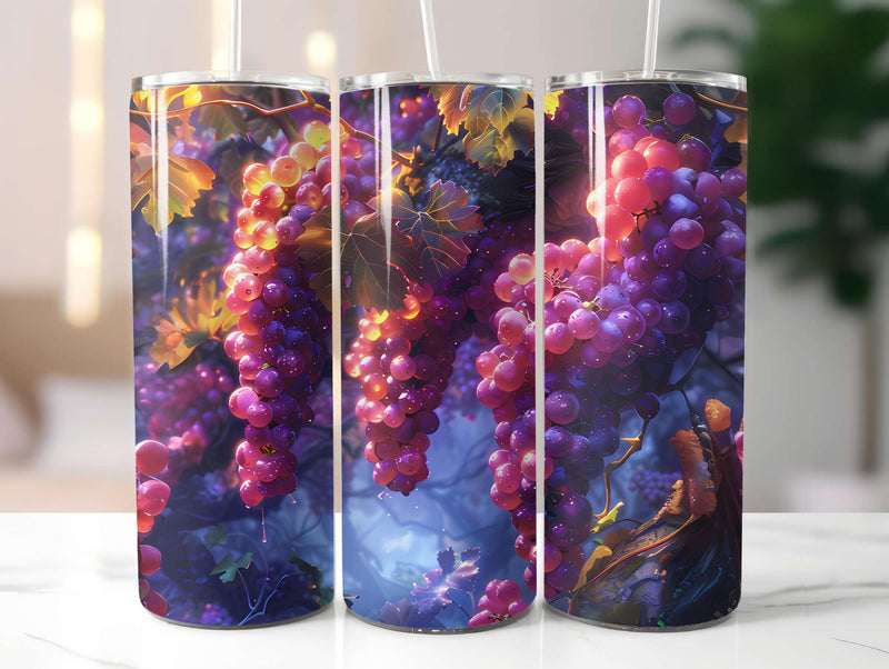 Vineyard Grapes 6 Tumbler Wrap - CraftNest - Digital Crafting and Art