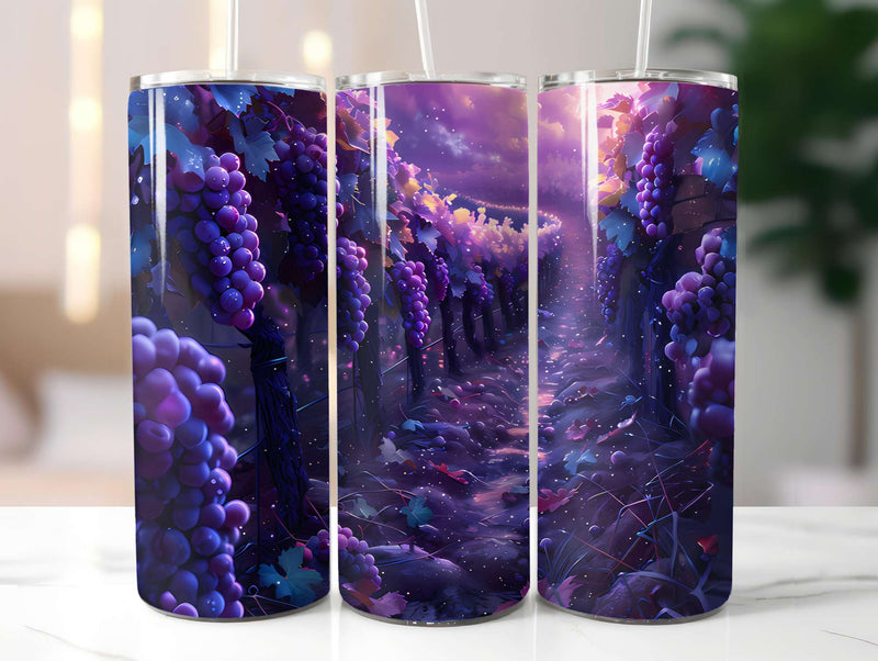 Vineyard Grapes 5 Tumbler Wrap - CraftNest - Digital Crafting and Art