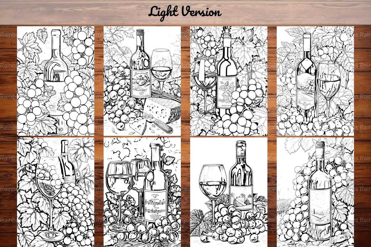 Vineyard Grapes Coloring Books - CraftNest - Digital Crafting and Art