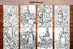 Vineyard Grapes Coloring Books - CraftNest - Digital Crafting and Art