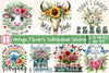 Vintage Flower Quotes Clipart Bundle