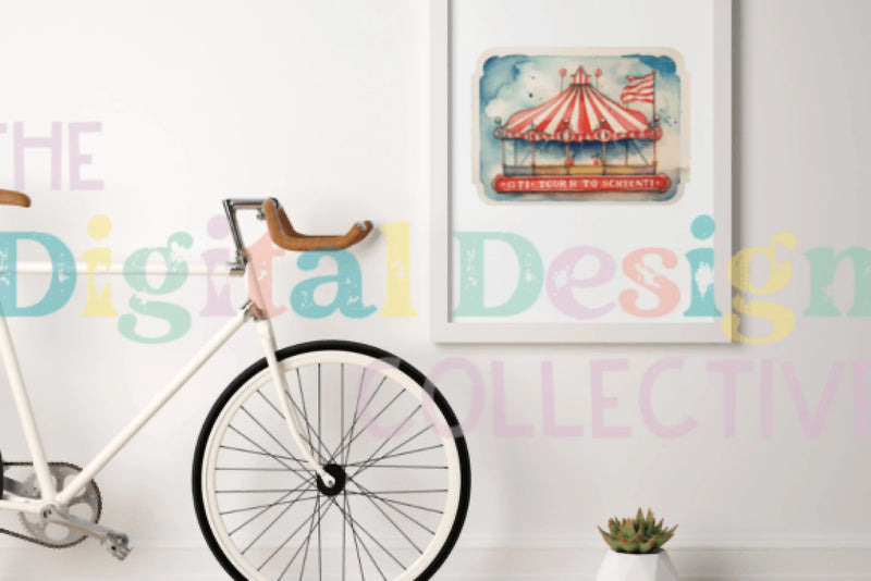 Vintage Halloween Circus Clipart Bundle - CraftNest - Digital Crafting and Art