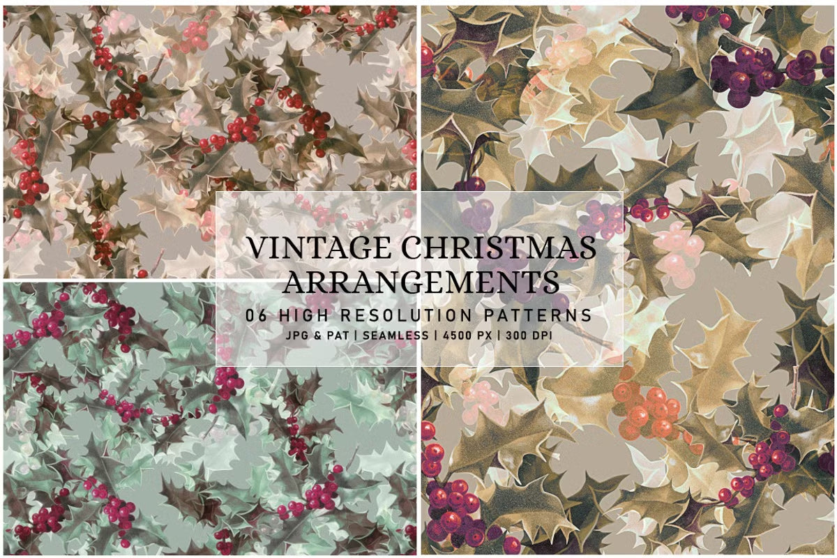Vintage Christmas Arrangements