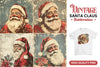 Vintage Christmas Santa Claus Clipart Bundle