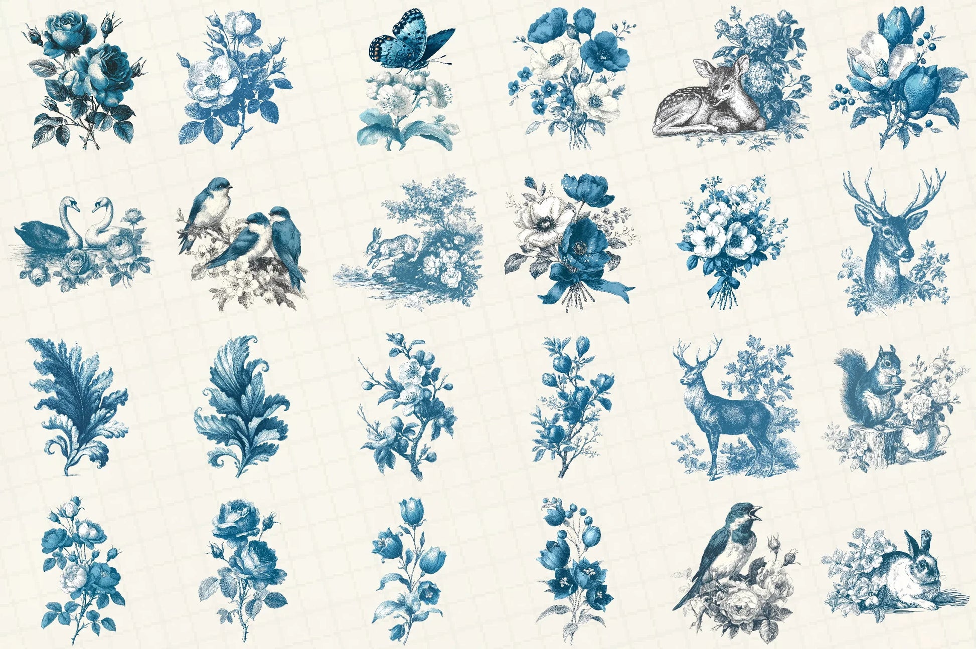 Vintage Botanical Sketches Clipart Bundle - CraftNest - Digital Crafting and Art
