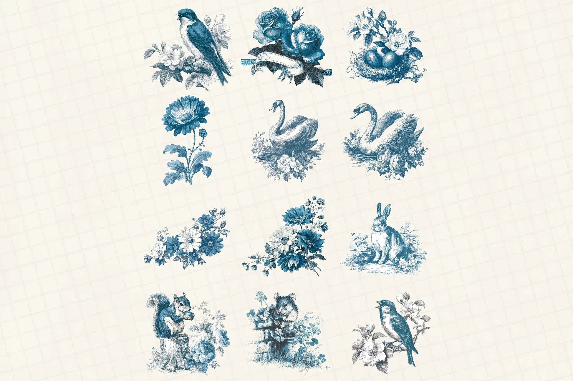 Vintage Botanical Sketches Clipart Bundle - CraftNest - Digital Crafting and Art
